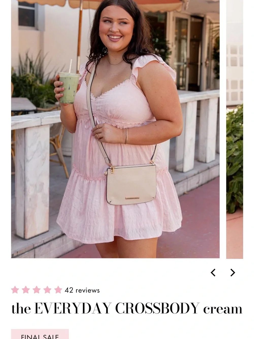 the EVERYDAY CROSSBODY Cream - Women’s Crossbody Bag